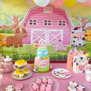 Mesa dulce personalizada granja - Imagen 1