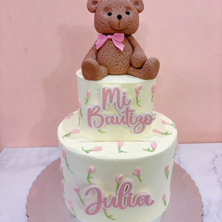Tarta personalizada bautizo niña - Imagen 1