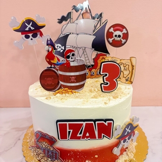 Tarta personalizada piratas - Imagen 1